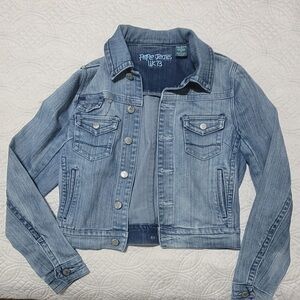 Pepe Jeans Blue Cropped Denim Jacket Timeless Design